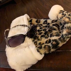 Sun glasses for the woman seen on the wild side.